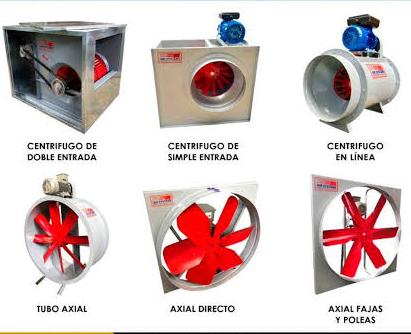Sistemas de Ventilación Axiales y Centrífugos